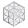 x-cett Würfel 2x22 niedrig Glas Milchglas Baustein grau Kasten Quader Box vielseitig einsetzbar wandelbar einzigartig modern personalisiert kreativ wunschbedrucke Informationssystem Popup Store Büroausstattung Produktpräsentation Messebausysteme Baukastensystem Messe Messebau Infostand Hochzeiten Firmenfeier