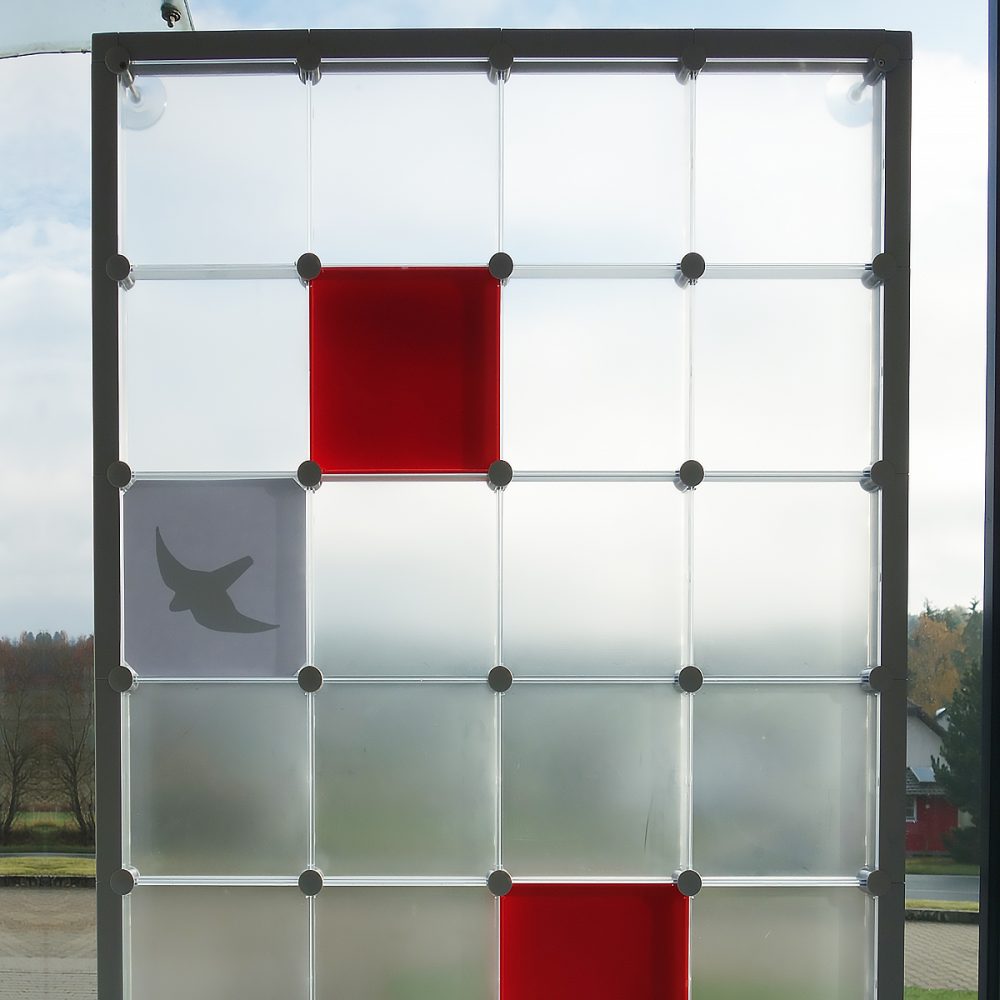 Sichtschutz Wandschutz Raumtrenner mit Saugnäpfen casette inlays motive Bilder x-cett lichtdurchlässig transparent milchglas